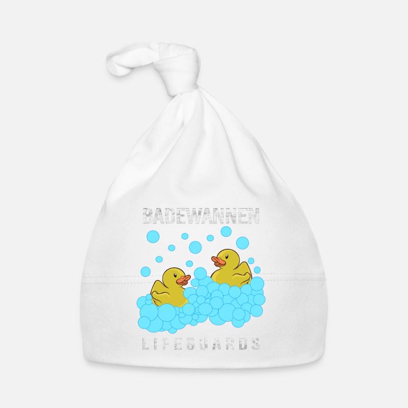 Quietscheente Rettungsschwimmer Baby Bio-Mütze