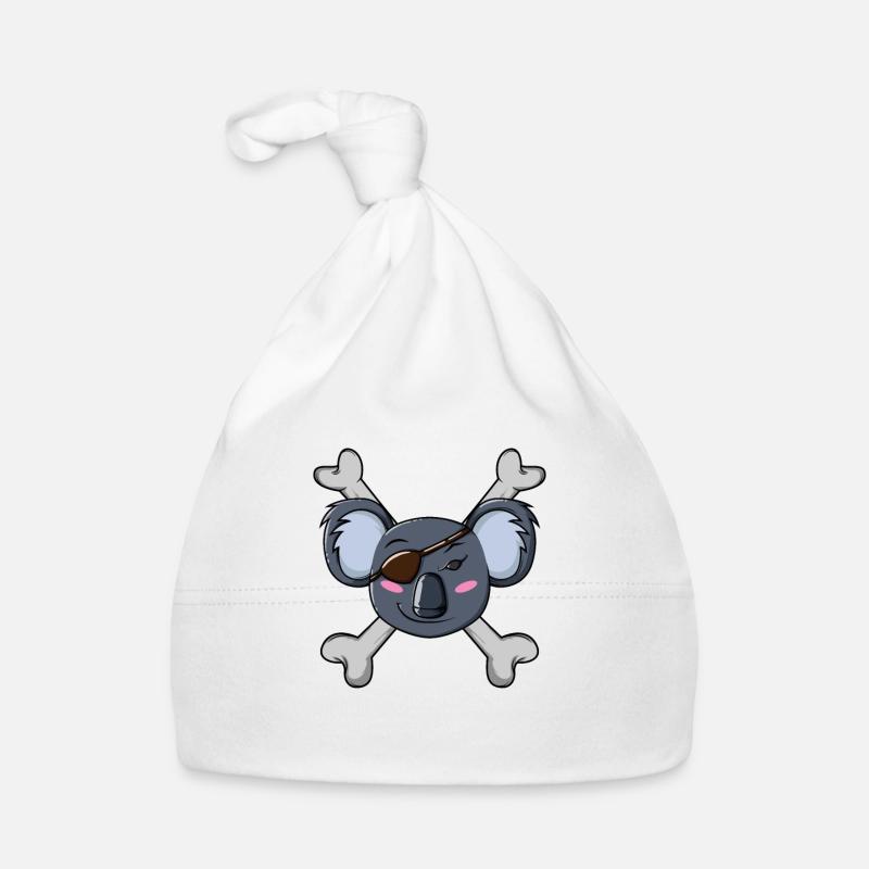 Pirate Koala Organic Baby Cap