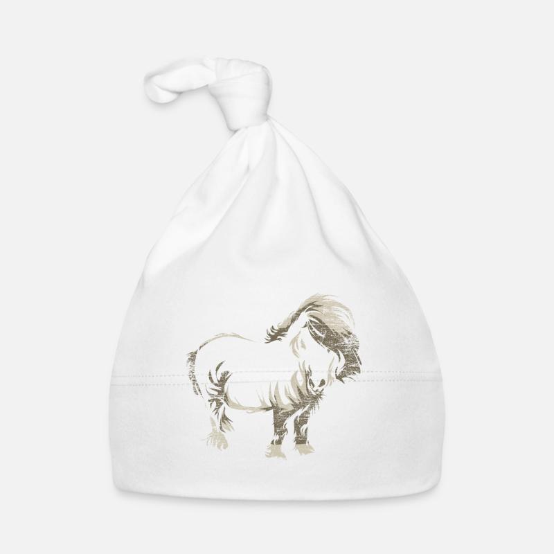 Shetlandpony Geschenk Baby Bio-Mütze