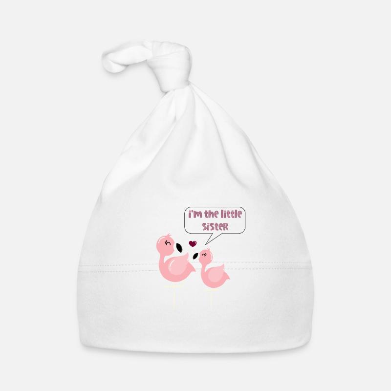 Kleine Schwester Flamingo Baby Bio-Mütze