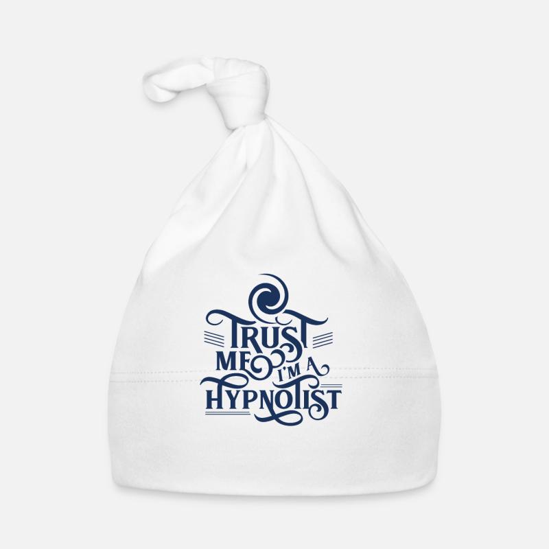 Team Hypnotist Hypnotic Hypnotize Hypnosis - Organic Baby Cap - white