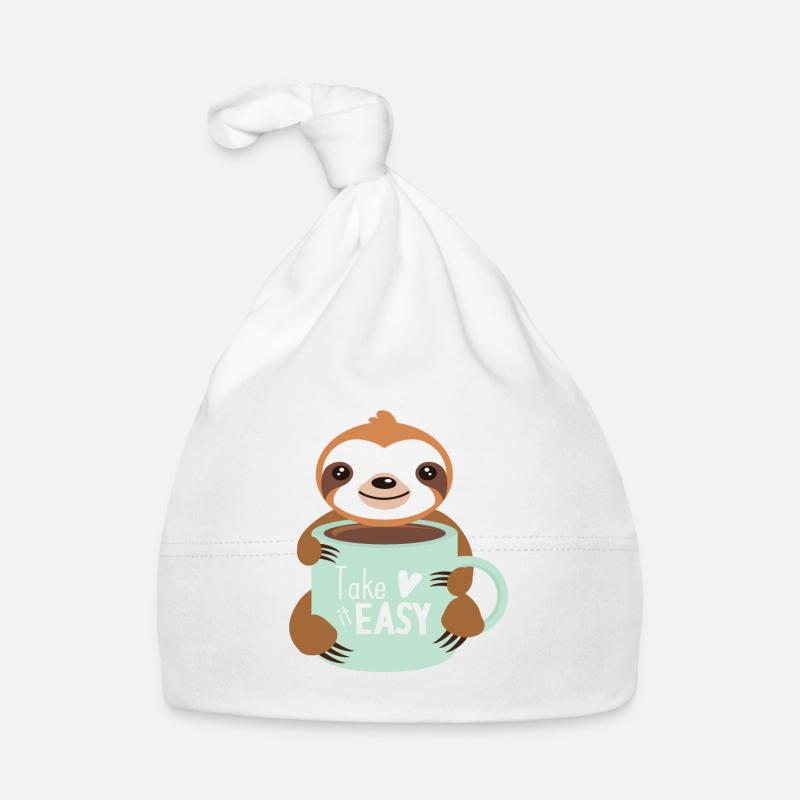 Faultiere Baby Bio-Mütze