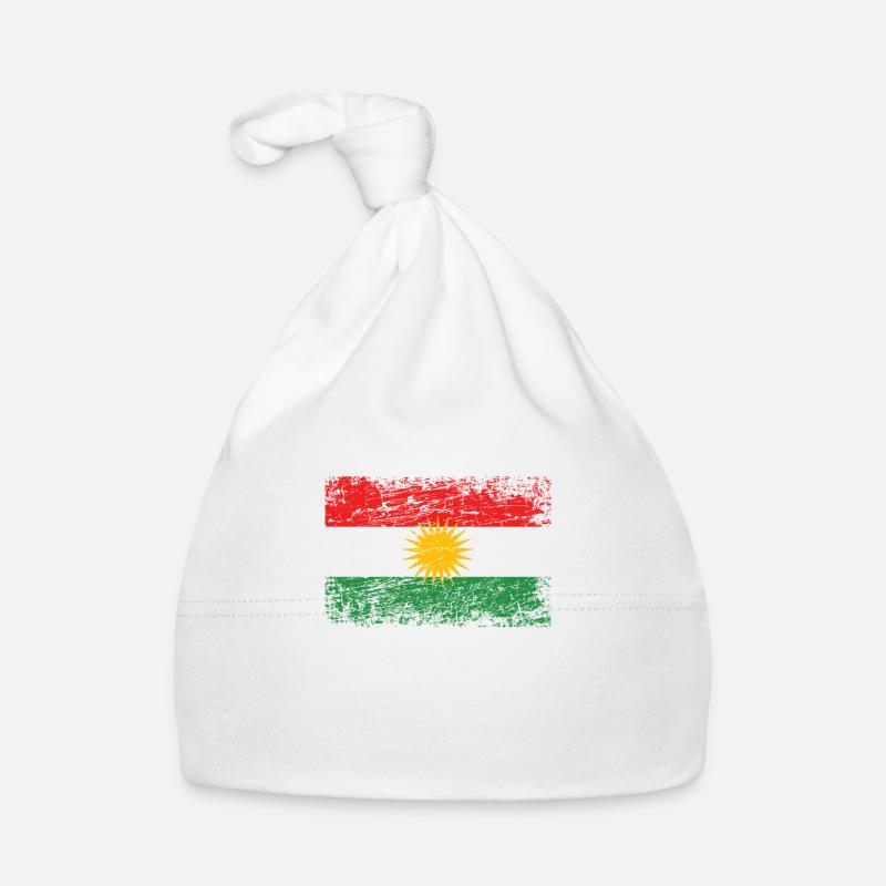 Kurdistan drapeau kurde drapeau utilisé-look Bonnet bio Bébé