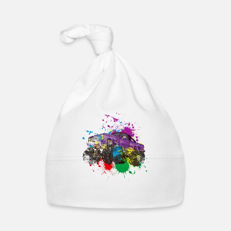 Splash Monster Truck Organic Baby Cap