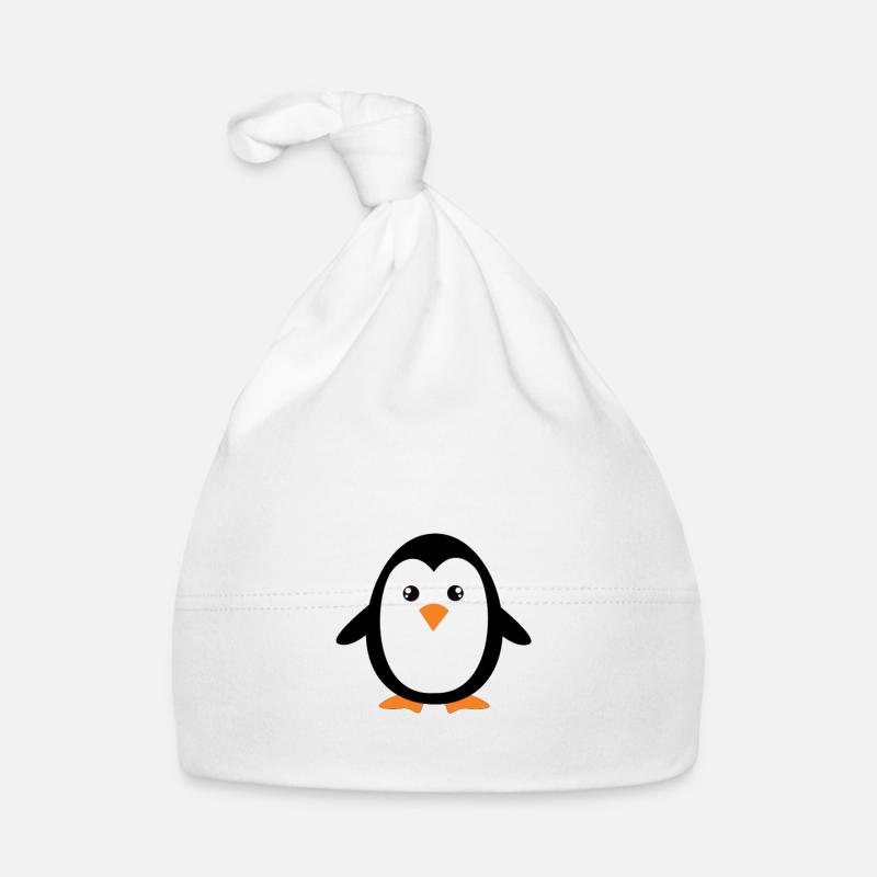 Ich bin nicht kurz Ich bin Pinguin Größe - Baby Bio-Mütze - Weiß