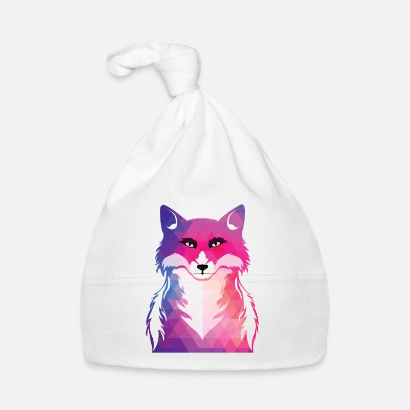 Fuchs - Baby Bio-Mütze - Weiß