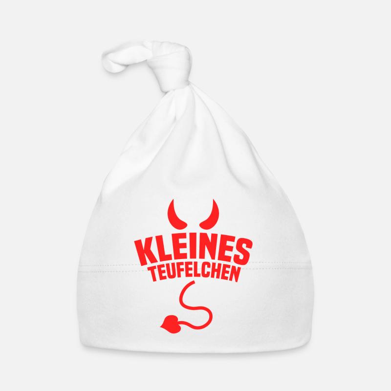 Kleines Teufelchen Geschenkidee Fasching Baby Bio-Mütze