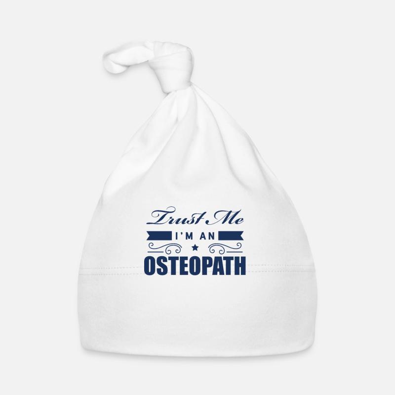 Osteopath Praxis Osteopathie Heilkunde Heilpraxis - Baby Bio-Mütze - Weiß