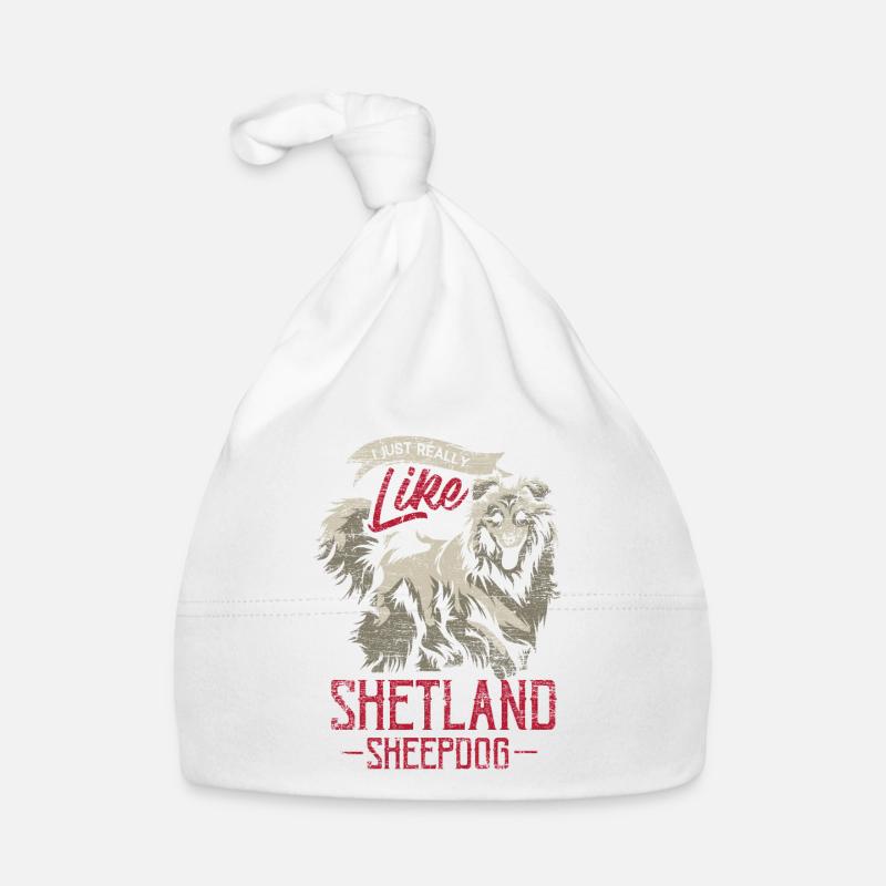 Shetland Schäferhund Geschenk Baby Bio-Mütze