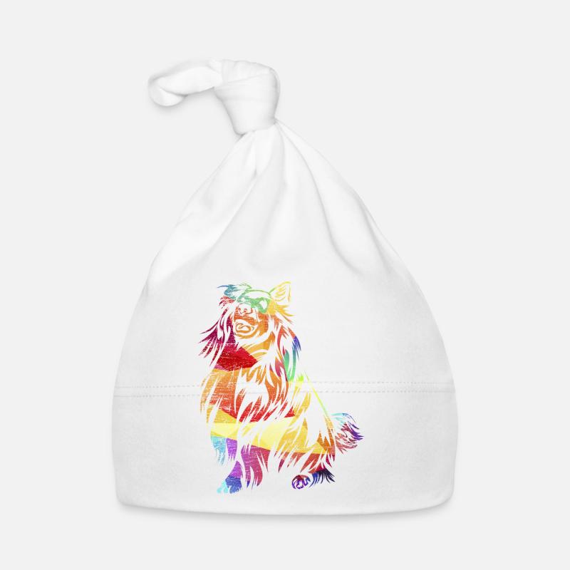 Cadeau de chien de berger Shetland Bonnet bio Bébé