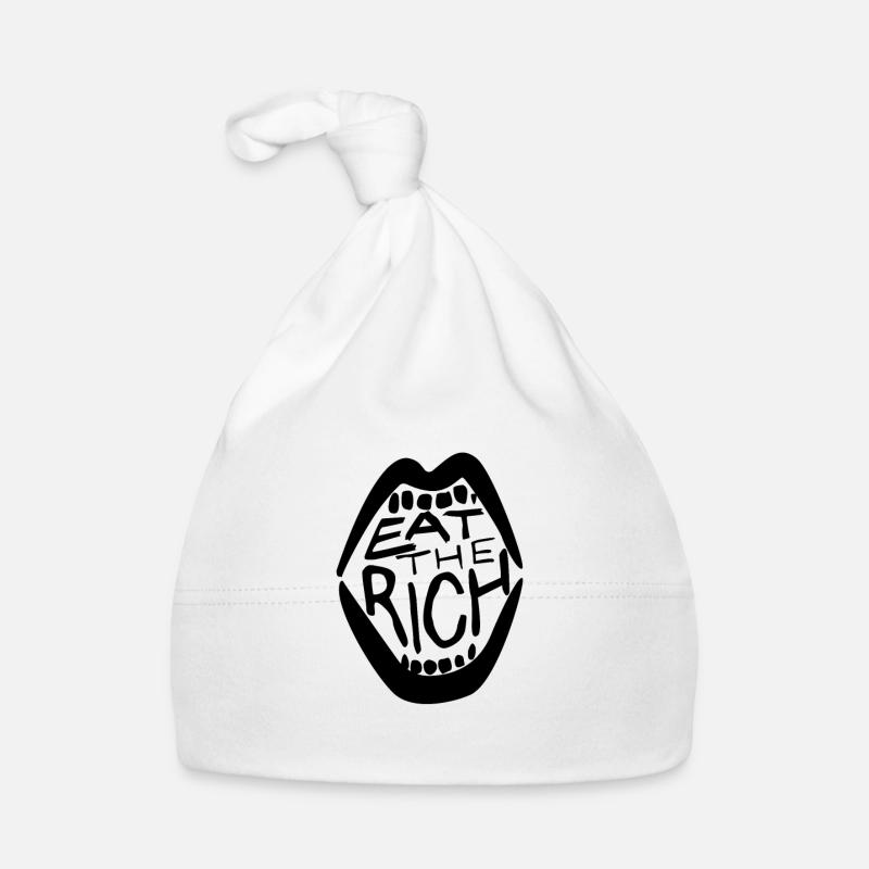 Punk rock anticapitalisme communiste - Bonnet bio Bébé - blanc