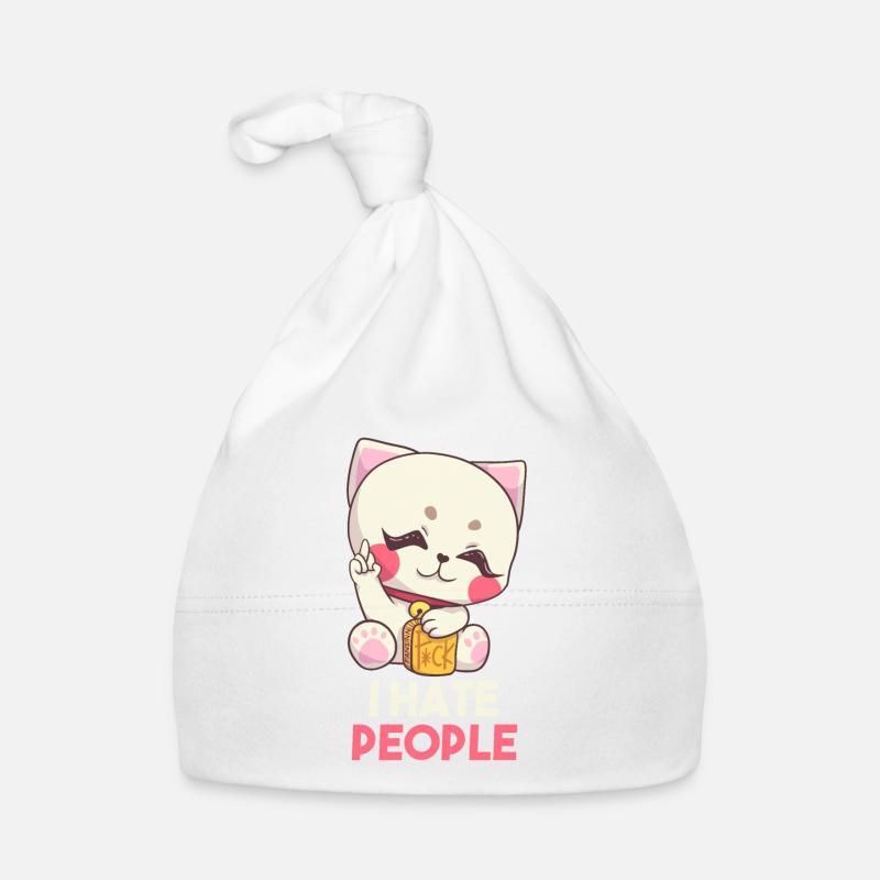 Je déteste les gens chat disant cadeau Bonnet bio Bébé