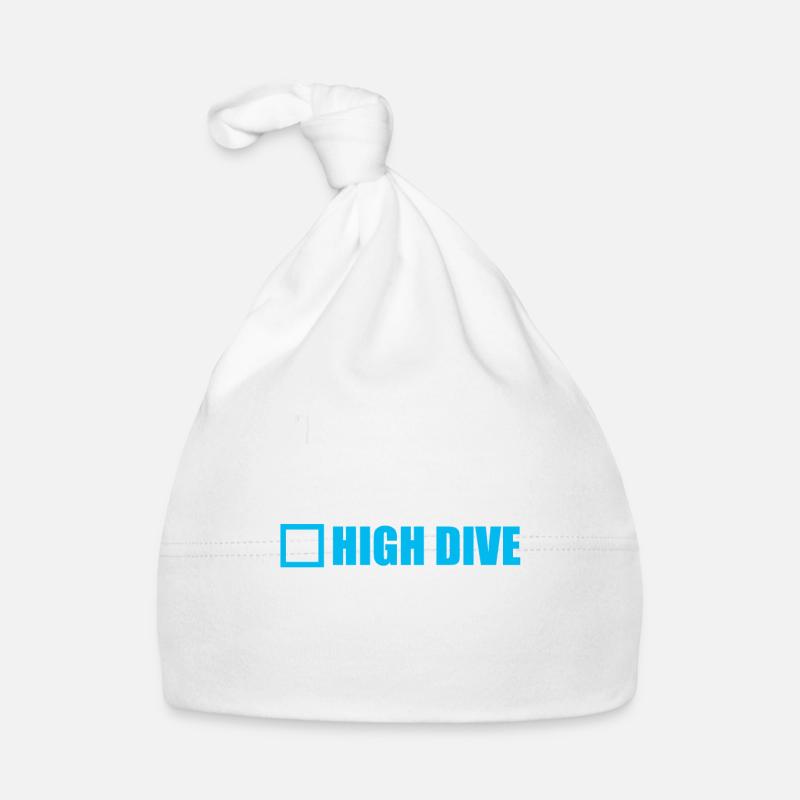 Diving Skydiving Diving Gift Organic Baby Cap