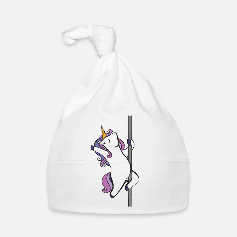 Licorne de pole dance Bonnet bio Bébé