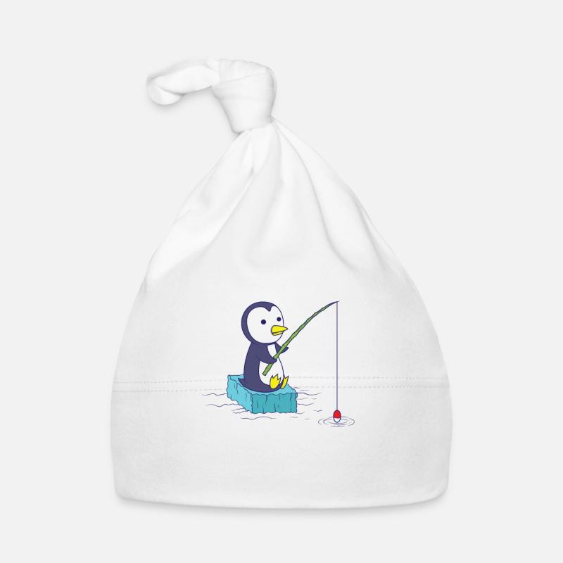 Pingouin pêche Bonnet bio Bébé