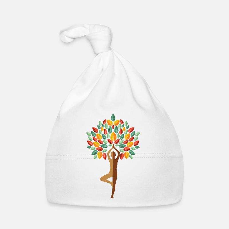 Yoga tree yoga teacher gift Organic Baby Cap