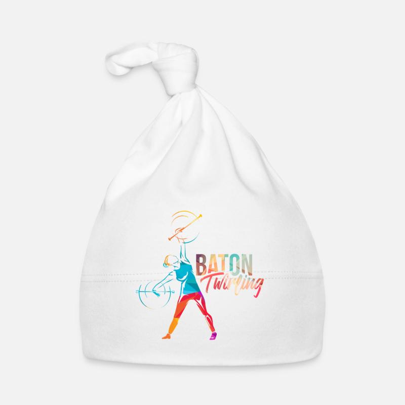 Baton Twirling Gift Organic Baby Cap