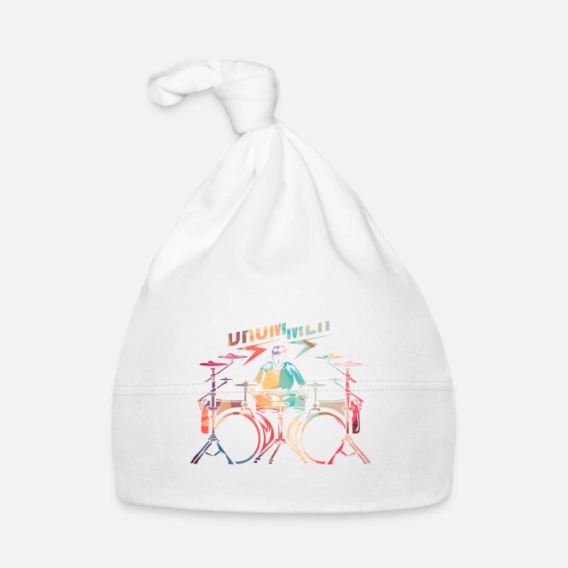 Drum, Drums, Rock Organic Baby Cap