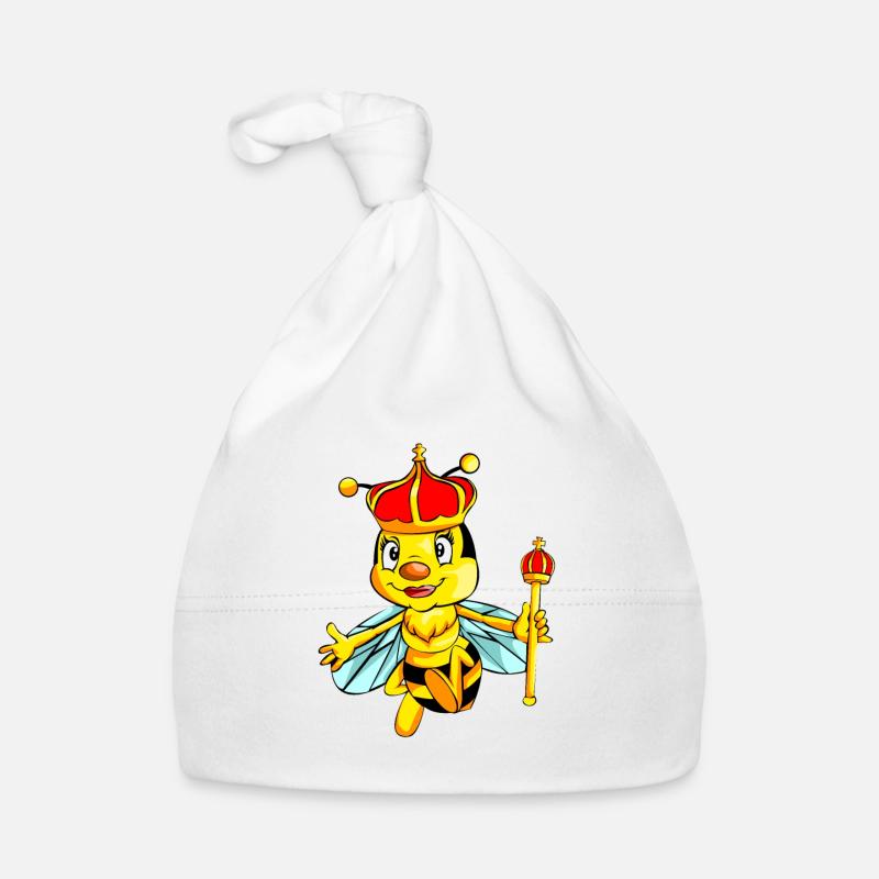 bee bee queen queen bee drawing design Organic Baby Cap