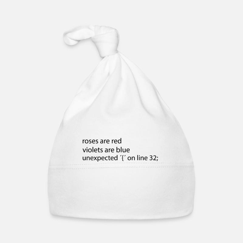 Programierer IT Nerd lustiges Shirt Fehlermeldung Baby Bio-Mütze