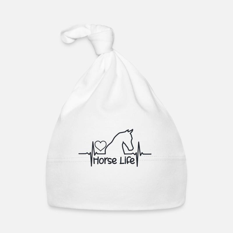 Pferde Mädchen Baby Bio-Mütze