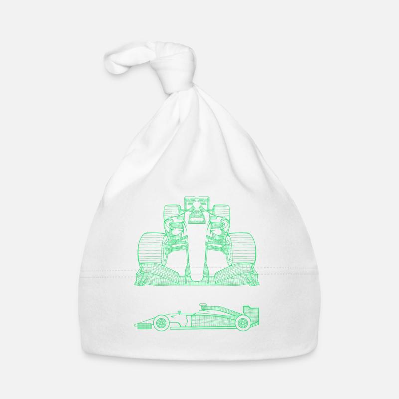 Voiture de course en 3D formule de course voiture de course 1 un Bonnet bio Bébé