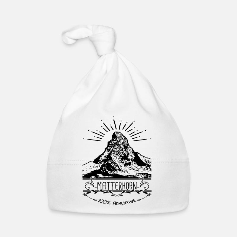 Matterhorn Switzerland Alps Mountains Organic Baby Cap