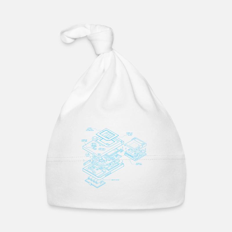 Plan de poche rétro - retrogaming pour votre chemise Bonnet bio Bébé