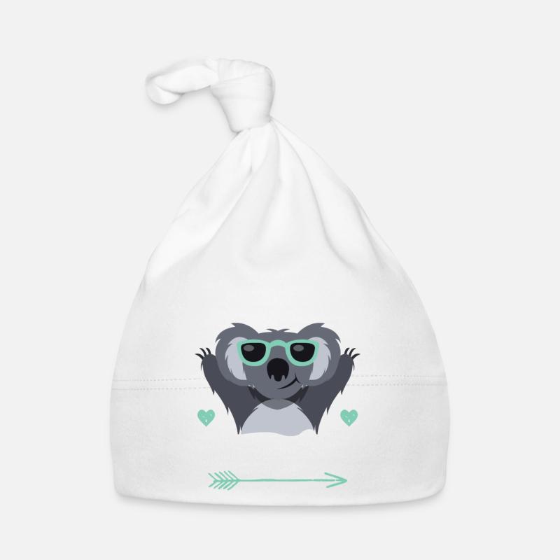 Ich bin 1. Klasse Einschulung Schulkind Kind Koala Baby Bio-Mütze
