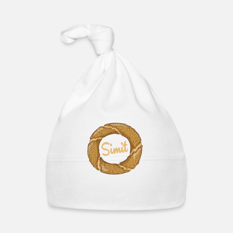 Simit (türkischer Sesamring) Baby Bio-Mütze