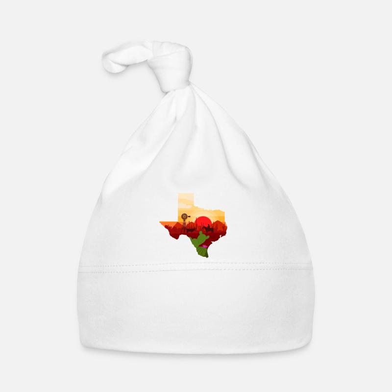 Texas Proud State Motto The Lone Star State Organic Baby Cap