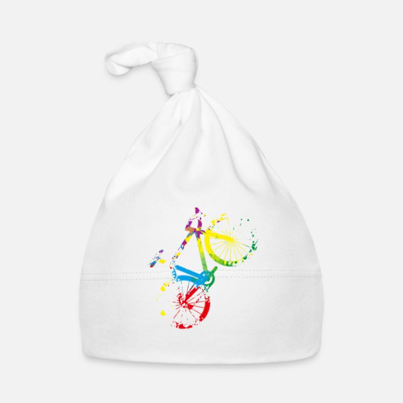 Vélo cadeau pour les cyclistes - Bonnet bio Bébé - blanc