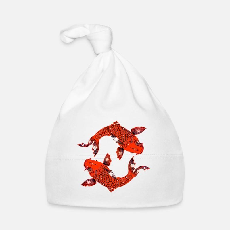 Koi Red Organic Baby Cap