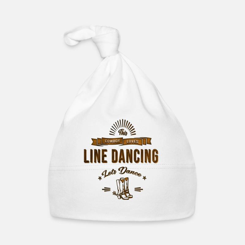 Line Dancer Linedance Geschenk Baby Bio-Mütze