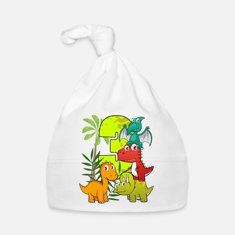 Garçon d'anniversaire de 3 ans trois 3e Dino T-Rex Bonnet bio Bébé