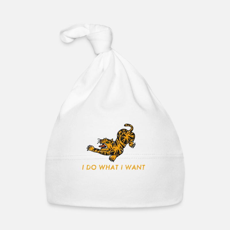 Tiger Big Cat Exotic Je fais ce que je veux Bonnet bio Bébé