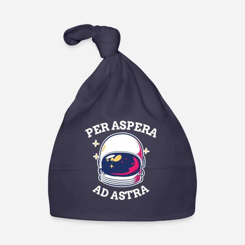 Per Aspera Ad Astra Space Exploration Astronaut Organic Baby Cap