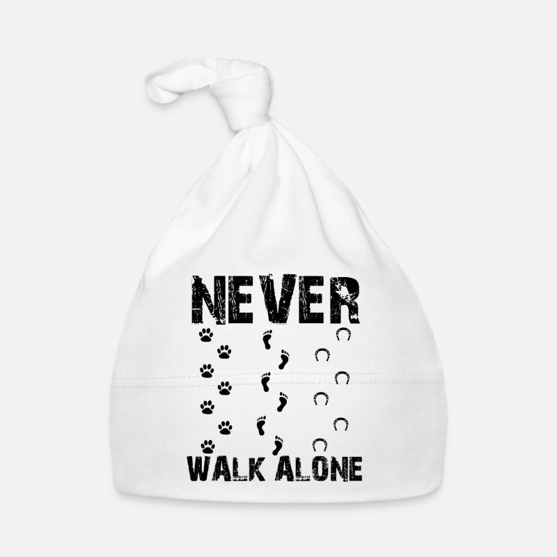 Never Walk Alone - Bonnet bio Bébé - blanc