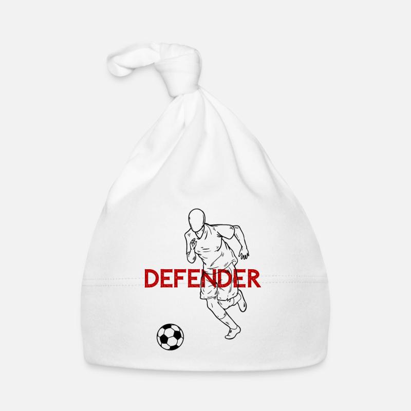 Defender Defender Soccer Saying Gift Organic Baby Cap