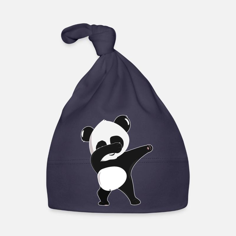 tamponner panda - danse panda ours cadeau idée Bonnet bio Bébé