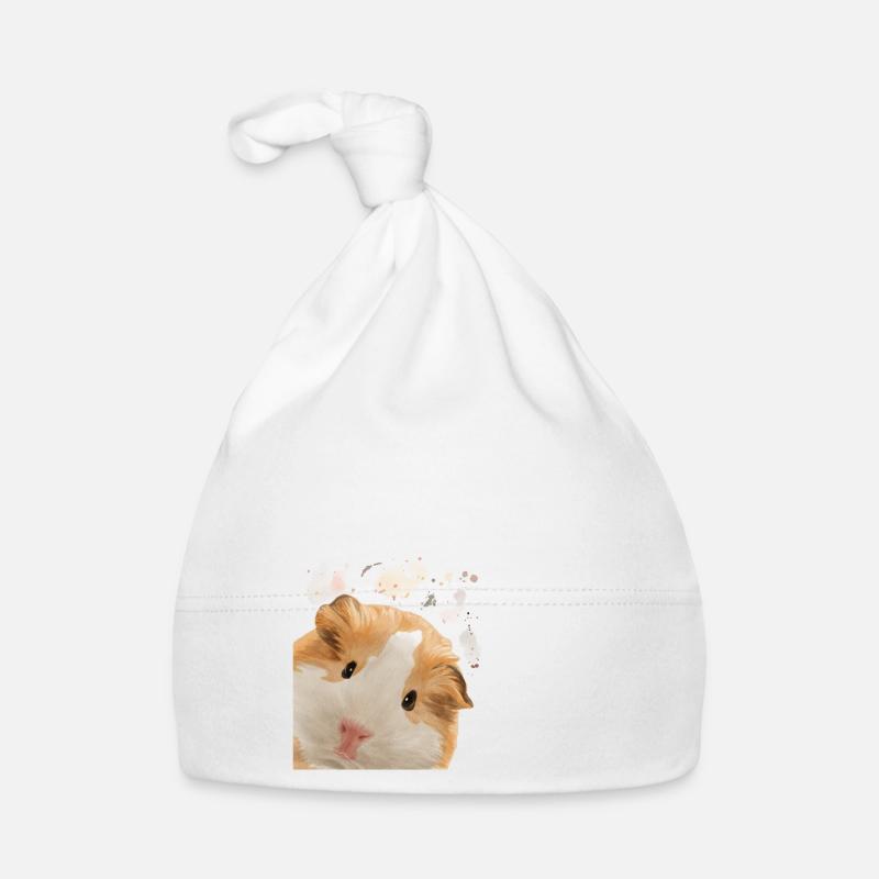 Cochon d’Inde curieux Bonnet bio Bébé