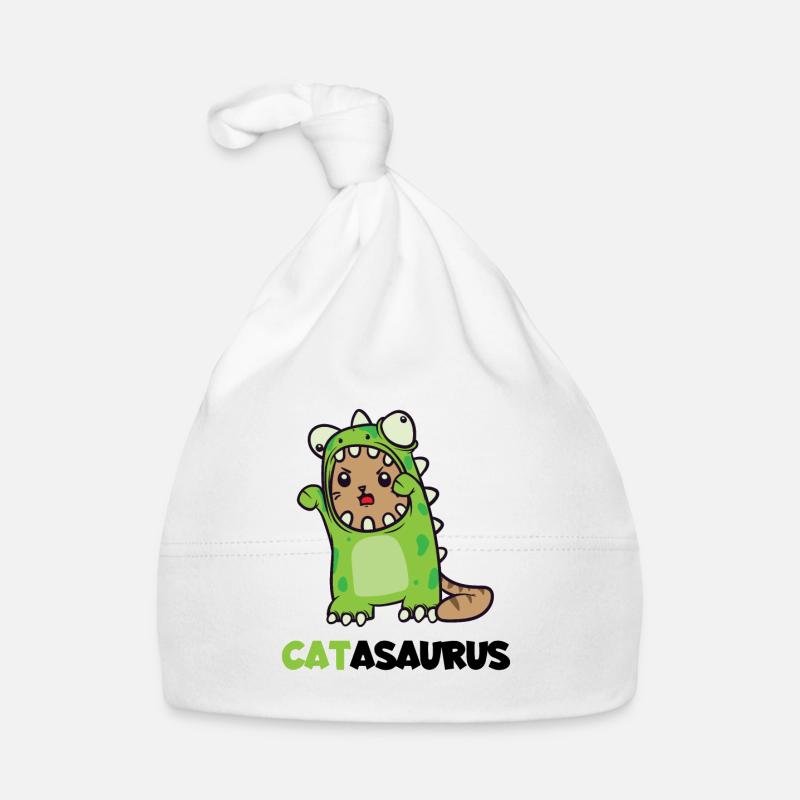 Catasaurus cat dino costume dinosaur Organic Baby Cap