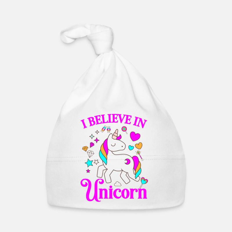 Ich glaube an Einhörner Baby Bio-Mütze