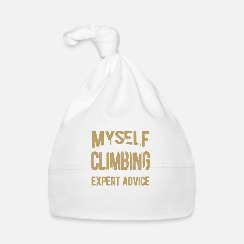 Climber Geschenk Geschenk Sprechen Sie mit mir selbst beim Klettern Baby Bio-Mütze
