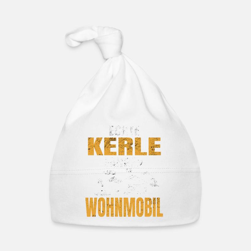 Wohnmobil - Baby Bio-Mütze - Weiß