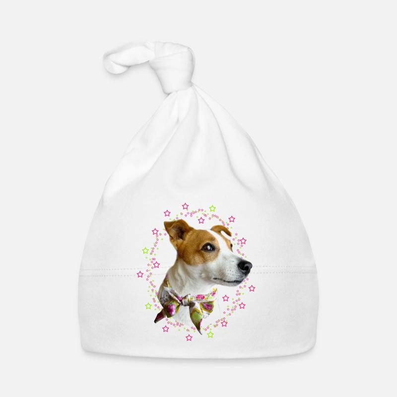 little jack russell dog Organic Baby Cap
