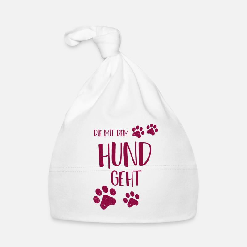 Die mit dem Hund geht Baby Bio-Mütze