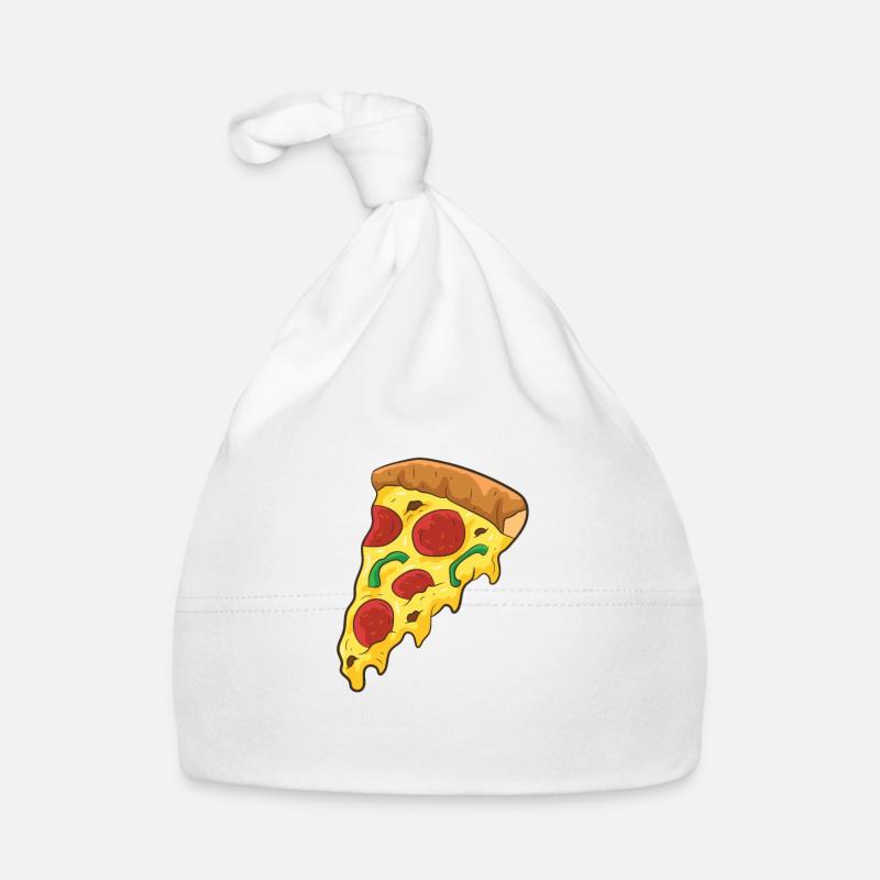 Pizza Essen Liebe Pizzaschnitte Baby Bio-Mütze