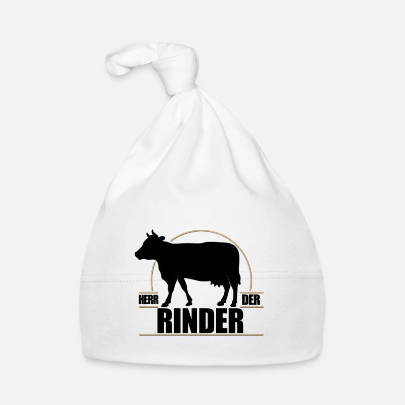Herr der Rinder - Baby Bio-Mütze - Weiß