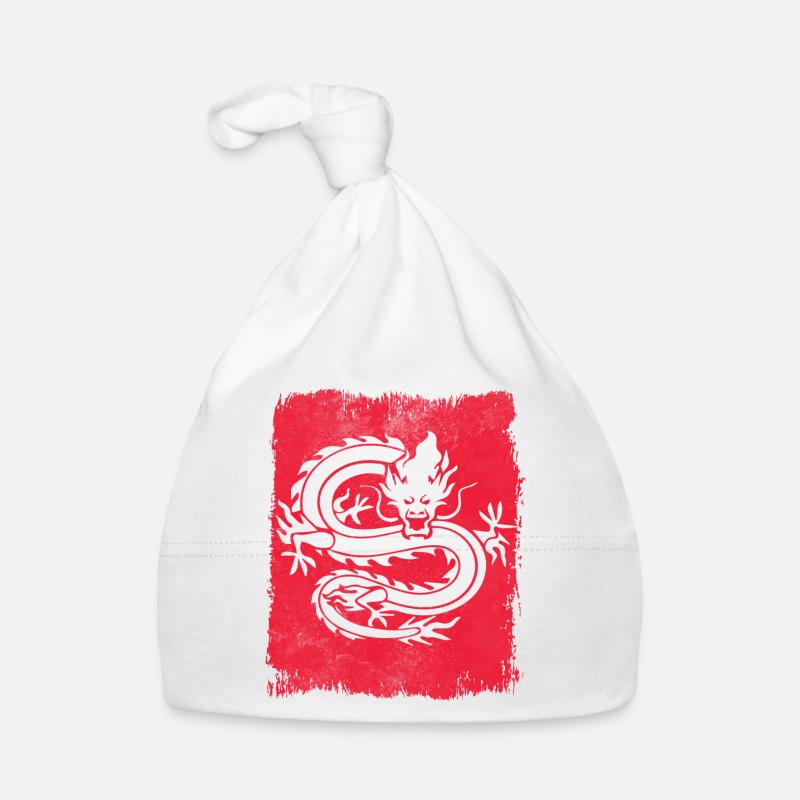 Drache China Baby Bio-Mütze